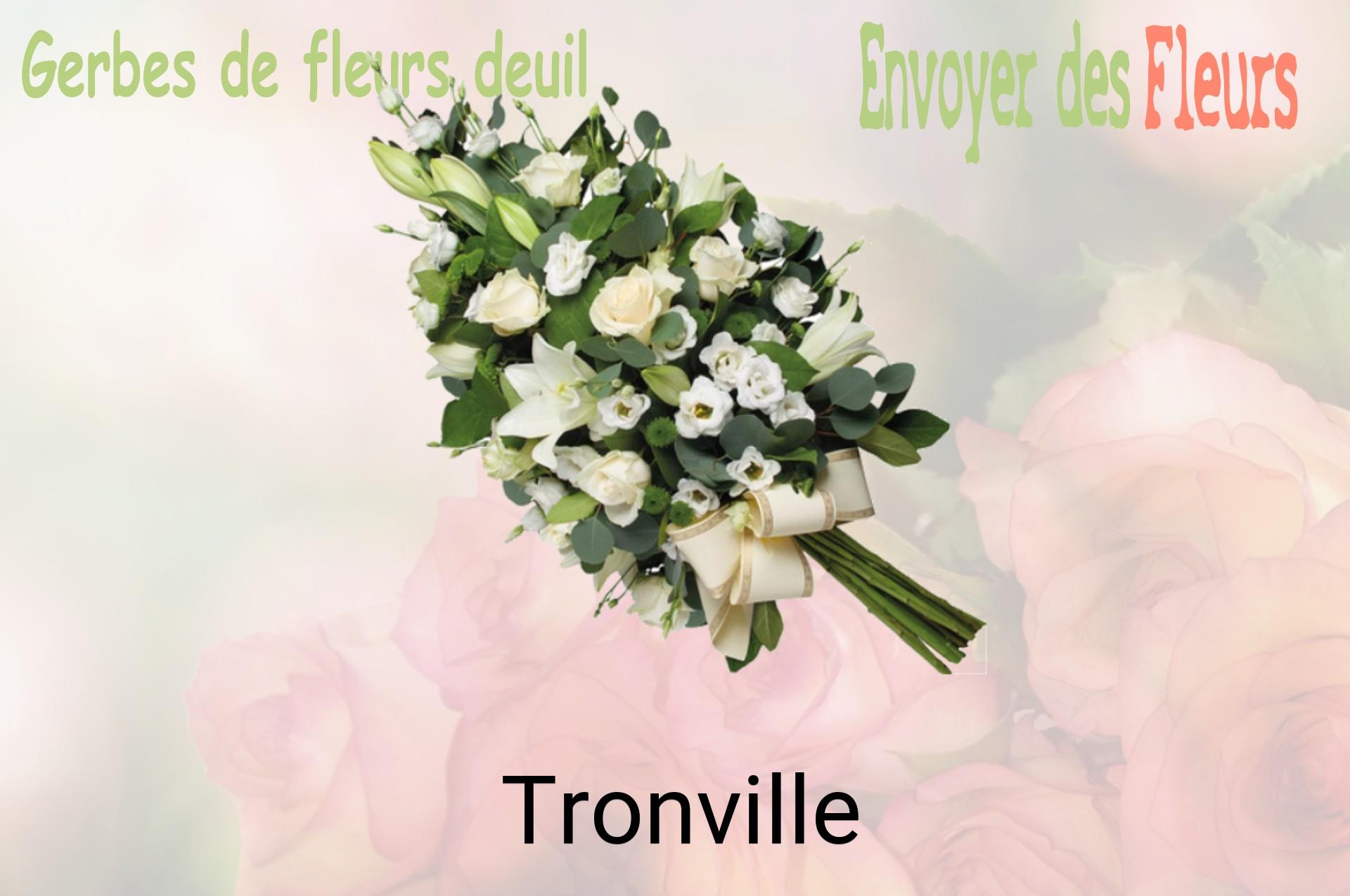Gerbe de fleurs de deuil livrée à Tronville